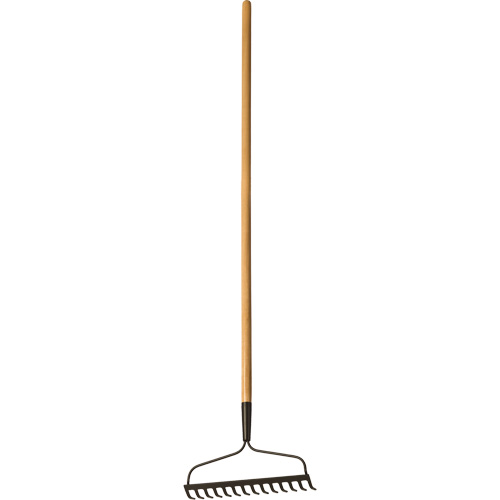 Bow Rake, Wood Handle, 51" L, 14" Blade, 14 Tines