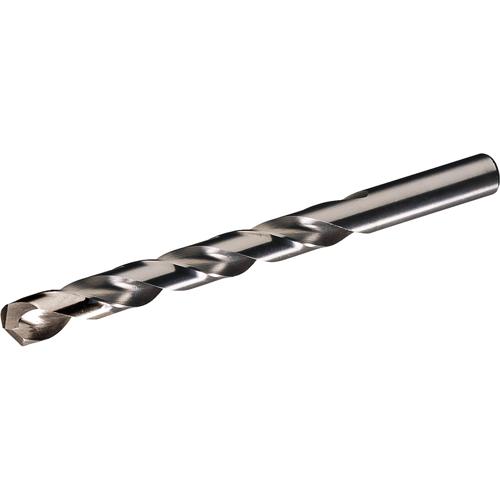 CLE-FORCE Jobber Length Drill Bit, High Speed Steel, 21/64", 4-5/8" L, 3-5/16" Flute, 118° Point Angle