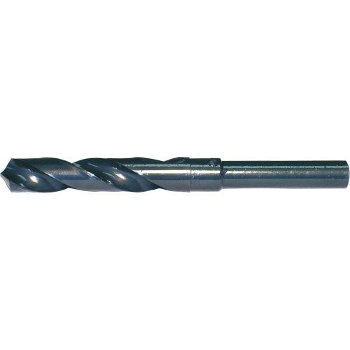 CLE-LINE 1/2" Reduced Shank Drill Bit, 41/64", High Speed Steel, 3-1/8" Flute, 118° Point
