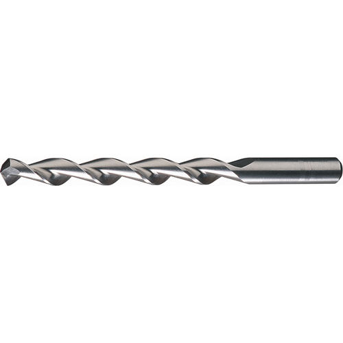 CLEVELAND Parabolic Flute Jobber Length Drill Bits, High Speed Steel, 25/64", 5-1/8" L, 3-3/4" Flute, 118° Point Angle
