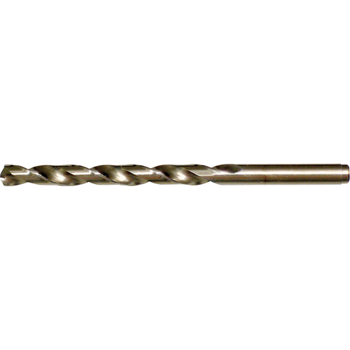 CLEVELAND Jobber Length M42 Cobalt NAS 907 rev 14 Type J Aircraft, Straw Finish, Cobalt, #46, 2-1/8" L, 1-1/8" Flute, 135° Point Angle