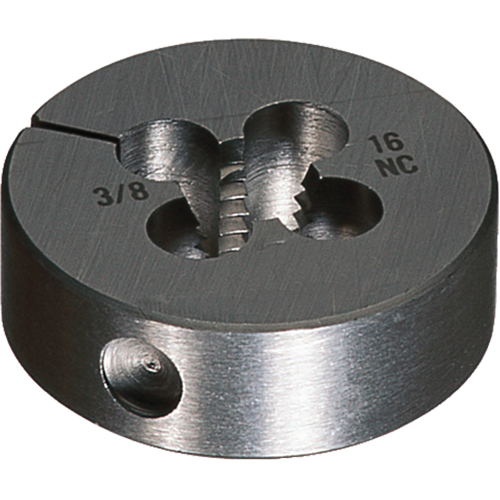 CLE-LINE Round Adjustable Die, Bright Finish, 5/8"-18 Thread, High Speed Steel