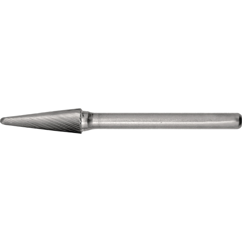 CLEVELAND Solid Carbide Burrs - Taper Shape Radius End 14°, 1/4" Shank