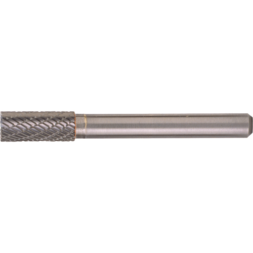 CLEVELAND Solid Carbide Burrs - Cylinder Shape with No End Cut, SA-42, 3/32" Dia., 1/8" Shank