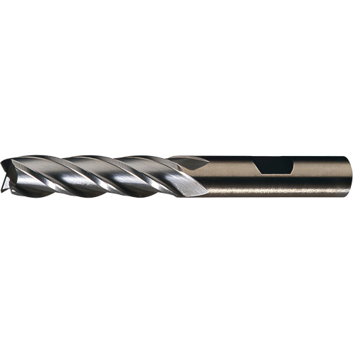 HGC-4C Finishing End Mill, 1/2"/0.5" Dia., 4"/101.6 mm L, 4 Flutes, 1/2"/12.7 mm Shank, High Speed Cobalt