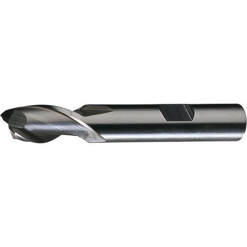 HG-2 Finishing End Mill, 5/16"/0.3125" Dia., 3-1/8"/79.38 mm L, 2 Flutes, 3/8"/9.52 mm Shank, High Speed Steel