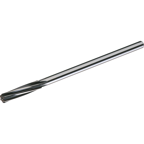 CLEVELAND Bright Finish Chucking Reamers, 7/16", Spiral Flute, High Speed Steel, Straight Shank