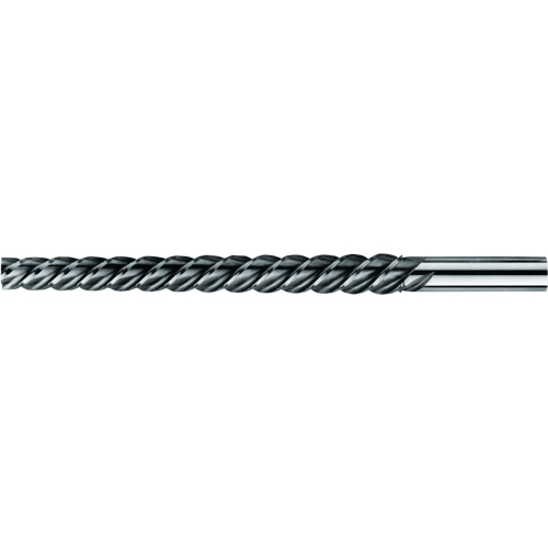 CLEVELAND High Spiral Spirex® Taper Pin Reamer, #3 Drill, #3 Reamer, Spiral Flute, High Speed Steel, Taper Shank