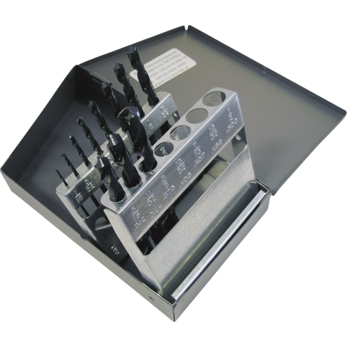 CLE-LINE Drill Sets, 11 Pieces, High Speed Steel