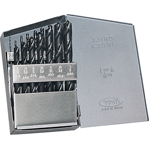 CLE-LINE Drill Sets, 15 Pieces, High Speed Steel