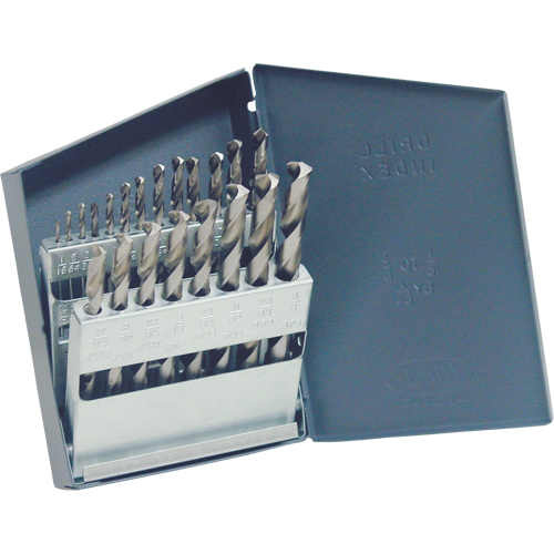 CLE-LINE Drill Sets, 21 Pieces, High Speed Steel