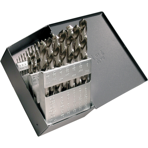 CLE-LINE Drill Sets, 29 Pieces, High Speed Steel