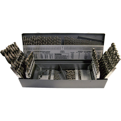 CLE-LINE Drill Sets, 115 Pieces, Cobalt
