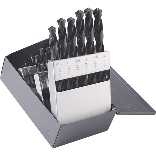 CLE-LINE Drill Sets, 25 Pieces, High Speed Steel