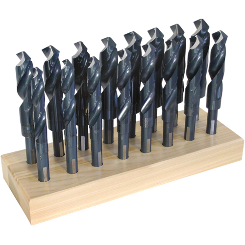 CHICAGO-LATROBE Drill Sets, 16 Pieces, High Speed Steel