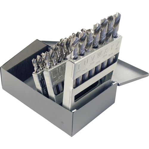 CLEVELAND Drill Sets, 26 Pieces, High Speed Steel