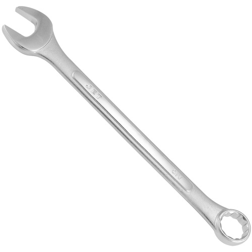 Raised Panel Combination Wrench, 27 mm, Chrome Finish