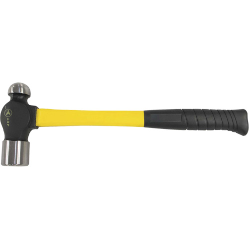 BP-32F Fibreglass Handle Ball Pein Hammer, 32 oz. Head Weight, Plain Face, Cushion Handle