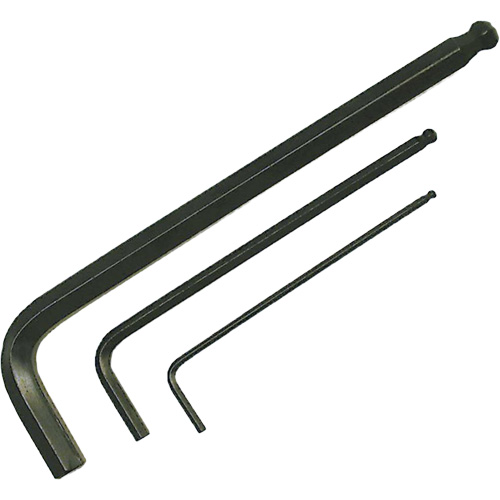 Long Arm Hex Key, Ball End, 3/16" x L Shape