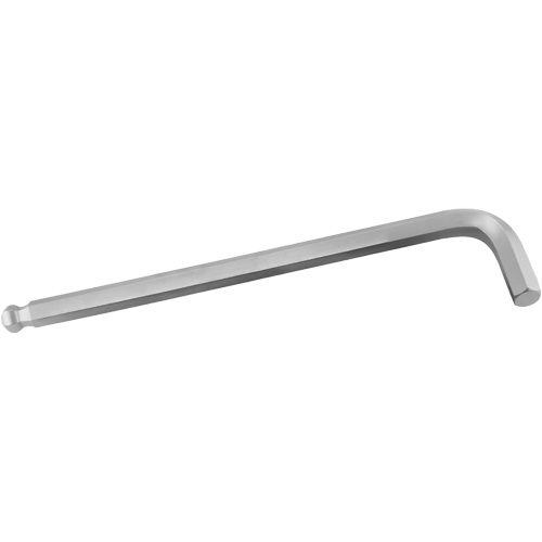 Long Arm Hex Key Wrench, Ball End, 3 mm x L Shape