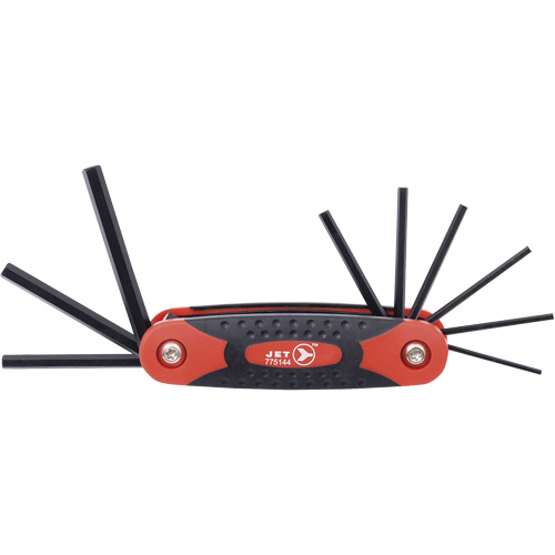 JFHK-9 Folding Hex Key Set, 9 Pcs., Imperial