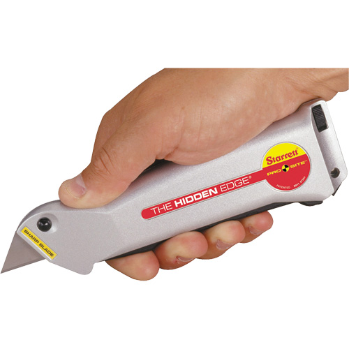 Hidden Edge® Knife, 19 mm, Steel, Aluminum Handle