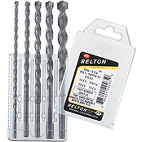 Groo-V Tip Multi-Purpose Specialty Drill Bits, 3/8", Carbide