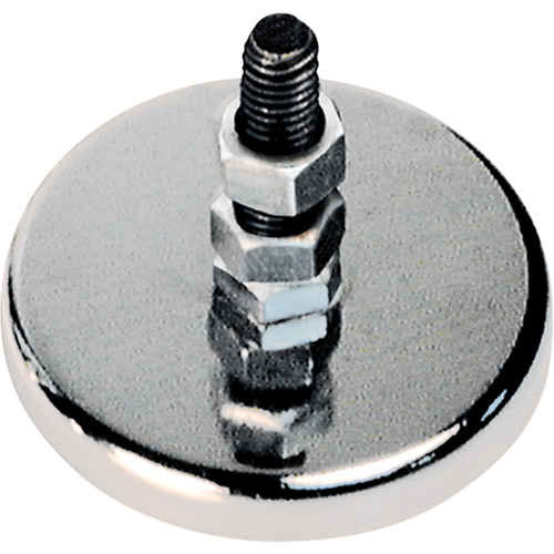 Low Profile Cup Magnets, 2-5/8" Dia., 41 lbs. Pull