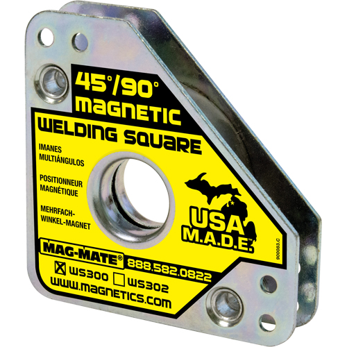 Magnetic Welding Squares, 3-3/4" L x 3/4" W x 3-3/4" H, 60 lbs.