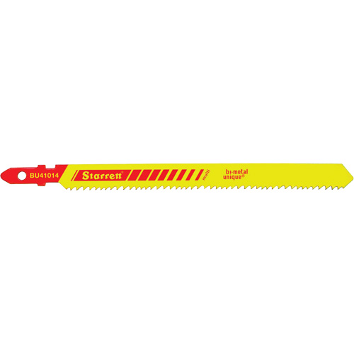 Unified Shank® Jig Saw Blades, Bi-Metal, 4" L, 10-14 TPI