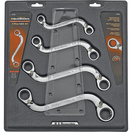 "S" Reversible Wrench Set - 4 Pieces