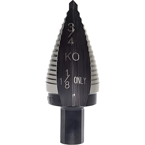 Step Drill Bit, 1-1/8" - 1-1/8" , 5/32" Increments, High Speed Steel