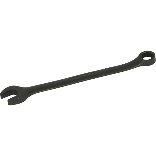 Flat Shank Combination Wrench, 12 Point, 7/16", Black Oxide Finish