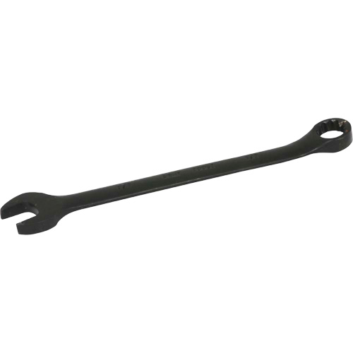 Flat Shank Combination Wrench, 12 Point, 1/2", Black Oxide Finish