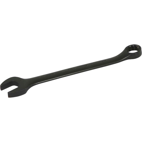 Flat Shank Combination Wrench, 12 Point, 11/16", Black Oxide Finish