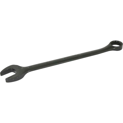 Flat Shank Combination Wrench, 12 Point, 1", Black Oxide Finish