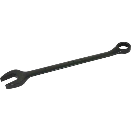 Flat Shank Combination Wrench, 12 Point, 1-1/16", Black Oxide Finish
