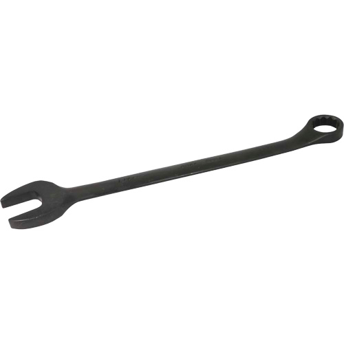 Flat Shank Combination Wrench, 12 Point, 1-1/4", Black Oxide Finish