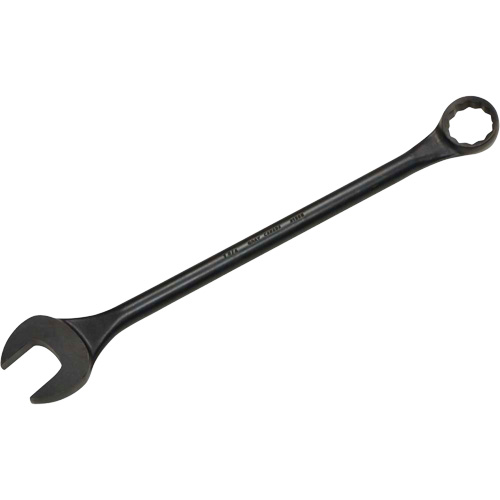 Round Shank Combination Wrench, 12 Point, 1-3/4", Black Oxide Finish