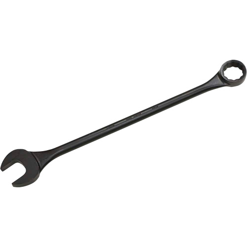 Round Shank Combination Wrench, 12 Point, 1-15/16", Black Oxide Finish