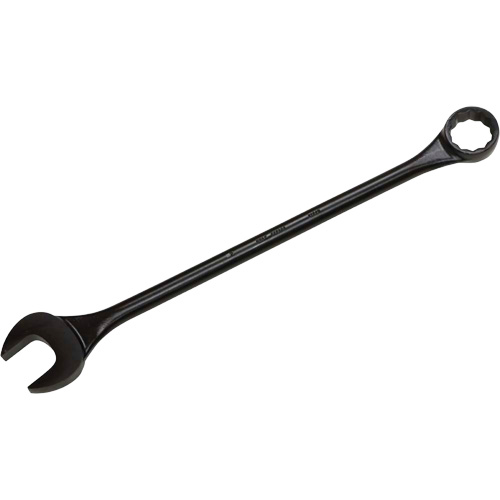 Round Shank Combination Wrench, 12 Point, 2", Black Oxide Finish