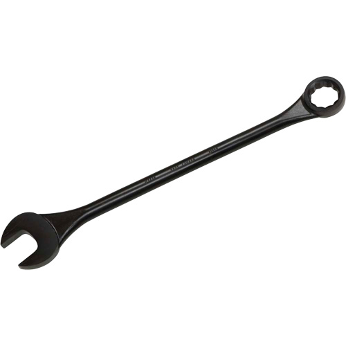 Round Shank Combination Wrench, 12 Point, 2-1/16", Black Oxide Finish