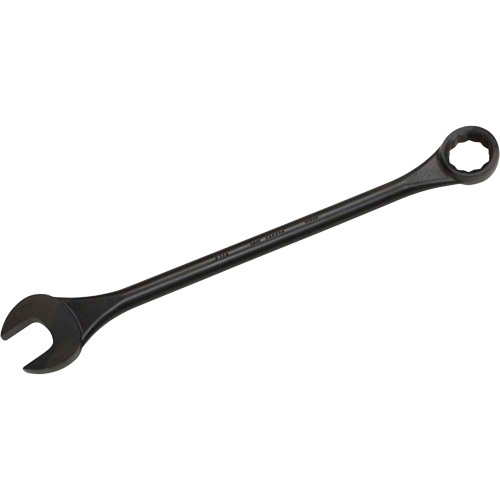 Round Shank Combination Wrench, 12 Point, 2-1/8", Black Oxide Finish