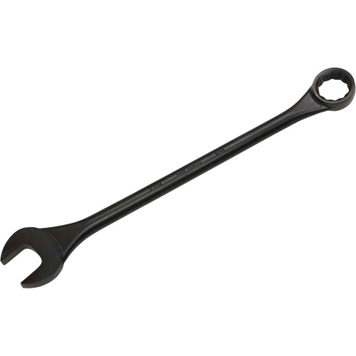 Round Shank Combination Wrench, 12 Point, 2-3/16", Black Oxide Finish