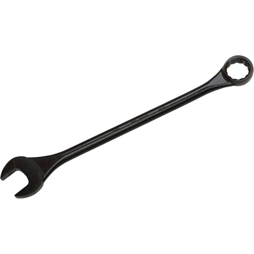 Round Shank Combination Wrench, 12 Point, 2-1/4", Black Oxide Finish