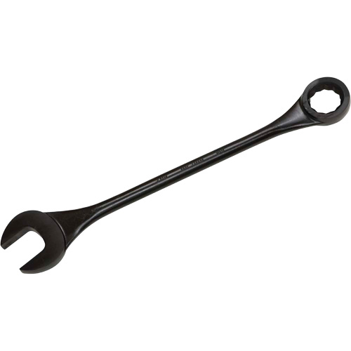 Round Shank Combination Wrench, 12 Point, 2-9/16", Black Oxide Finish
