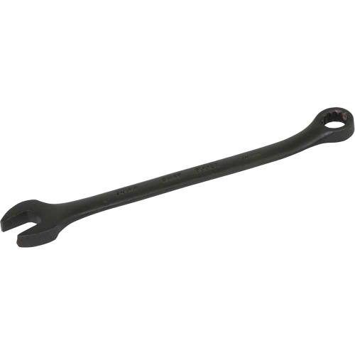 Flat Shank Combination Wrench, 12 Point, 10 mm, Black Oxide Finish