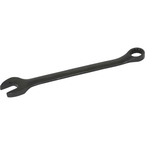 Flat Shank Combination Wrench, 12 Point, 14 mm, Black Oxide Finish