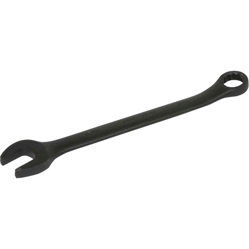 Flat Shank Combination Wrench, 12 Point, 19 mm, Black Oxide Finish