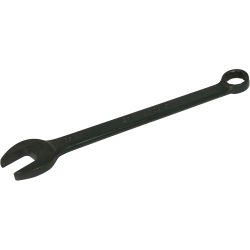 Flat Shank Combination Wrench, 12 Point, 23 mm, Black Oxide Finish